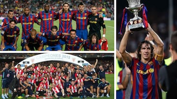 Supercopas de ¨¦pica pura: otras finales de Athletic y Bar?a con goles y gestos para la historia