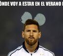 Los memes del tropiezo de Messi contra Venezuela