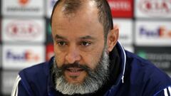 Nuno Espirito Santo durante una rueda de prensa.