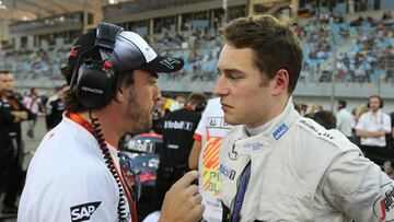 Alonso y Vandoorne en Bahrain 2016.