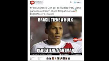 Los memes más divertidos de la polémica eliminación de Brasil ante Perú