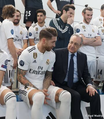 Sergio Ramos y Florentino Pérez 