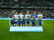 El once del Málaga ante la Cultu.