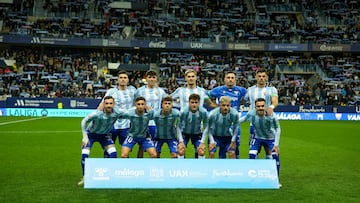 El once del Málaga ante la Cultu.