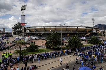 Así se vive las horas previas al inicio de la final de la Liga BetPlay 2023-I entre Millonarios y Atlético Nacional en el estadio El Campín.
