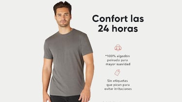 Este ‘pack’ de camisetas que disimula la tripa y realza pecho y brazos arrasa en Amazon con más de 8.000 valoraciones