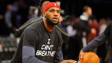 LeBron James, con la camiseta I Can&#039;t Breathe el pasado 8 de diciembre de 2014.