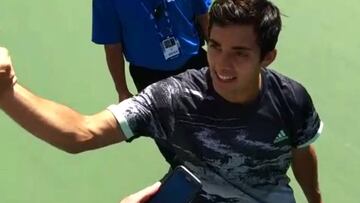 El chileno derrotó a Christopher Eubanks en el debut del US Open. Luego del partido, la hinchada nacional le expresó su cariño en Flushing Meadows.