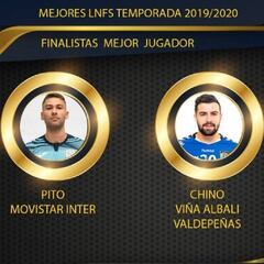 Chino, Adolfo y Pito, nominados por la LNFS a mejor jugador