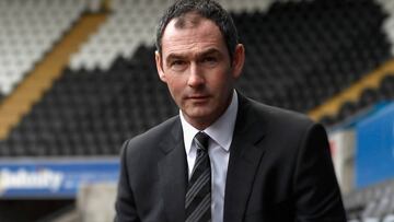 Paul Clement en su presentaci&oacute;n como nuevo entrenador del Swansea.