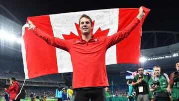 Derek Drouin, oro en salto de altura.