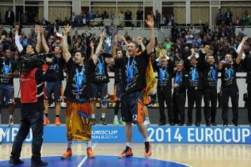 La celebración del Valencia Basket en imágenes