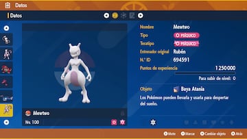 pokemon escarlata purpura teraincursion mewtwo 7 estrellas