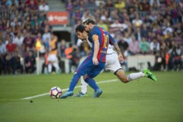 Leo Messi marca el 4-0.