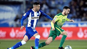 Victor Camarasa durante partido de La Liga.