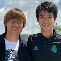 El japonés Inui 'apadrina' a Pipi, el Oliver Atom del Real Madrid
