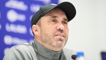 Coudet en la previa del Levante.