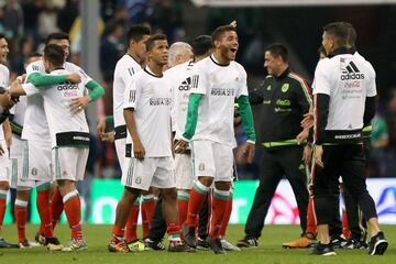 El festejo de México tras conseguir el pase al Mundial