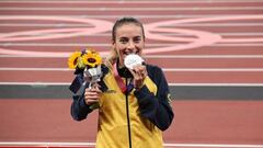 Lorena Arenas recibe la medalla de plata en los Juegos Olímpicos de Tokio