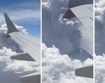 Viral: Pasajero capta impresionante imagen de la actividad del volcán Popocatépetl