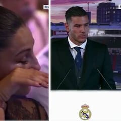 TOP: la novia de Theo rompió a llorar con el "¡Hala Madrid!"