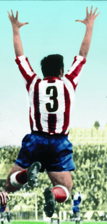 La celebraci¨®n de Calleja se ha convertido con los a?os en uno de los grandes iconos de la historia del Atl¨¦tico de Madrid. La pasi¨®n y entusiasmo del equipo quedan reflejados en un instante que asegur¨® la Liga de la temporada 1969-1970.