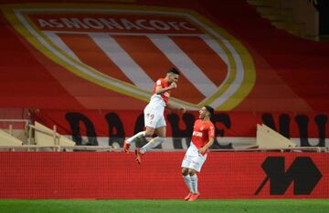 Falcao, on target against Lyon.