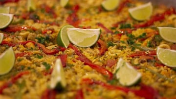 Imagen de una paella valenciana.