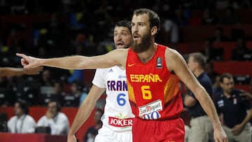 10/09/14 PARTIDO CUARTOS DE FINAL MUNDIAL DE BASKET 2014 ESPA&Ntilde;A
 FRANCIA - ESPA&Ntilde;A SELECCION ESPA&Ntilde;OLA 
 SERGIO RODRIGUEZ