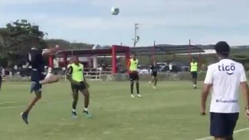 Junior entrenando para el partido contra el Unión Magdalena