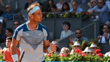 Partido de Carlos Alcaraz contra Rafa Nadal en el Mutua Madrid Open, a 06 de mayo de 2022, en Madrid (España).
REY FELIPE;MUTUA MADRID OPEN;RAFA NADAL;PARTIDO;TENIS
José Oliva / Europa Press
06/05/2022