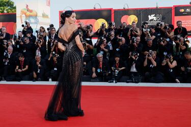 Amy Jackson durante el Festival Internacional de Cine de Venecia celebrado en el Lido de Venecia.