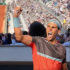 El homenaje a Nadal antes de cada partido en Roland Garros