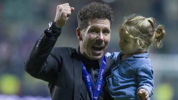La hija de Simeone se despierta todos los d¨ªas con el himno colchonero