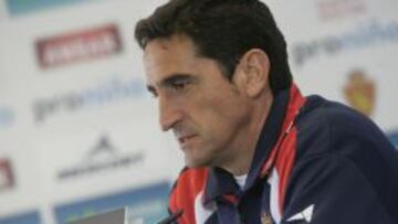 Manolo Jiménez compareció ante los medios.