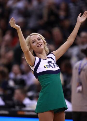 Cheerleader de los Utah Jazz.