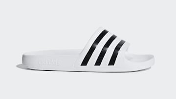 Chanclas Adidas Adilette Aqua blancas para hombre y mujer en Amazon