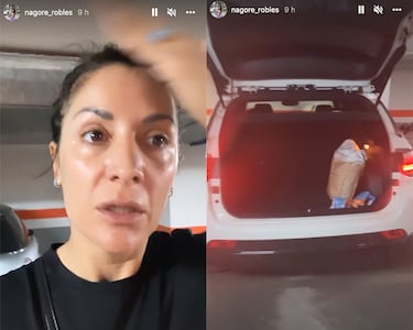 El gran susto de Nagore Robles al encontrar su coche abierto en un parking