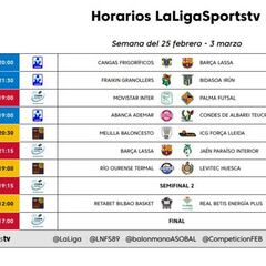 Un partido de ASOBAL, uno de LEB Oro y otro de fútbol sala en el programa del viernes en LaLigaSports Tv