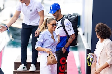 Heidi Berger, pareja sentimental del piloto australiano Daniel Ricciardo.