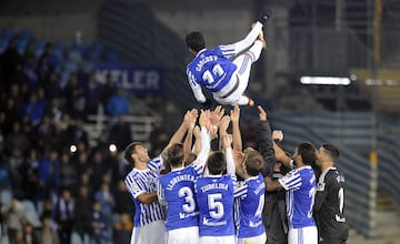 20/12/17 PARTIDO PRIMERA DIVISION
REAL SOCIEDAD - SEVILLA
DESPEDIDA CARLOS VELA MANTEO