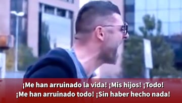 Desgarrador vídeo de Iaquinta desconsolado y a gritos en el juzgado: "¡Me arruinaron la vida!"