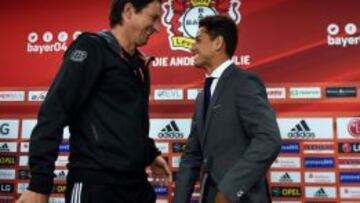 Javier Hernández y Roger Schmidt