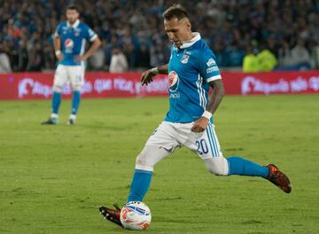 Partido de ida de la Final Liga Águila 2017-II en el estadio El Campín. Millonarios ganó 1-0 a Santa Fe.