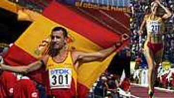 Los dos españoles que ayer lograron una medalla de plata: García Bragado y Marta Domínguez.