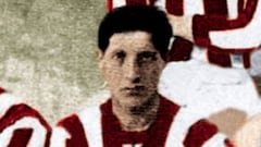 Belaunde fue jugador rojiblanco entre 1910 y 1915. Pasó la temporada siguiente (1915/1916) en el Real Madrid.
