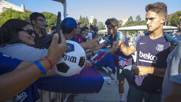 Denis Suárez, con el Barcelona.