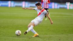 Fran Garc&iacute;a, en el partido contra el Logro&ntilde;&eacute;s.