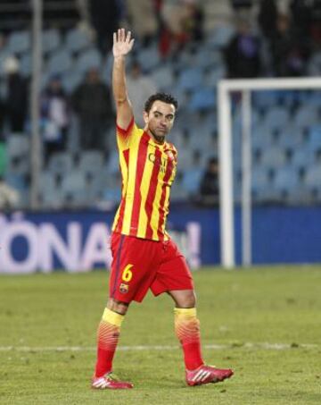 Xavi cumplió 700 partidos con el Barça.