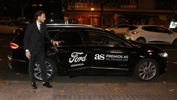 Diego Forlán a su llegada a la Gala de Diario As